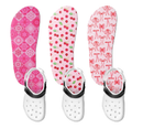 3 Pairs Shoe Insole for Clog Garden Shoe Colorful Liner Floral Washable Barefoot Insert
