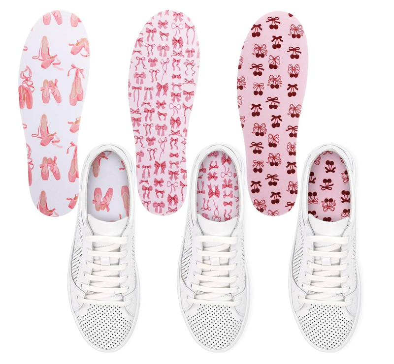 3 Pairs No Show Socks Sockless Shoe Liner Washable Barefoot Shoe Insoles No Slipping Inserts