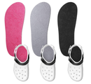 3 Pairs Shoe Insole for Clog Garden Shoe Liner Washable Barefoot Insert