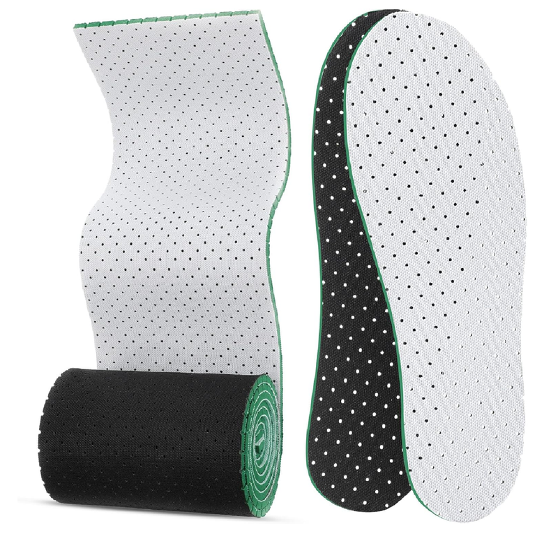 DIY Self Cut Foam Insole Foam Inserts for Shoes Sweat-Absorbing Sports Insoles No Slipping Thin Insole for Women Man, 71 x 6 Inches