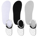 3 Pairs Shoe Insole for Clog Garden Shoe Liner Washable Barefoot Insert