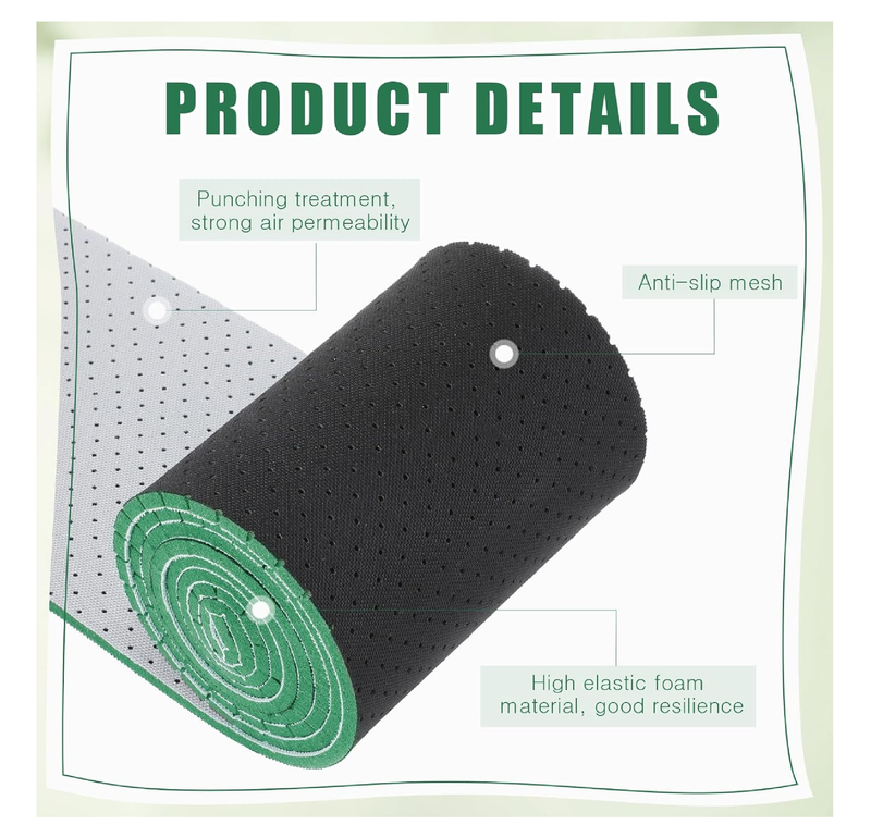 DIY Self Cut Foam Insole Foam Inserts for Shoes Sweat-Absorbing Sports Insoles No Slipping Thin Insole for Women Man, 71 x 6 Inches