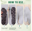 DIY Self Cut Foam Insole Foam Inserts for Shoes Sweat-Absorbing Sports Insoles No Slipping Thin Insole for Women Man, 71 x 6 Inches