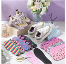 12 Pairs No Show Socks Sockless Shoe Liner Washable Barefoot Shoe Insoles No Slipping Inserts for Women Man