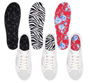 3 Pairs No Show Socks Sockless Shoe Liner Washable Barefoot Shoe Insoles No Slipping Inserts