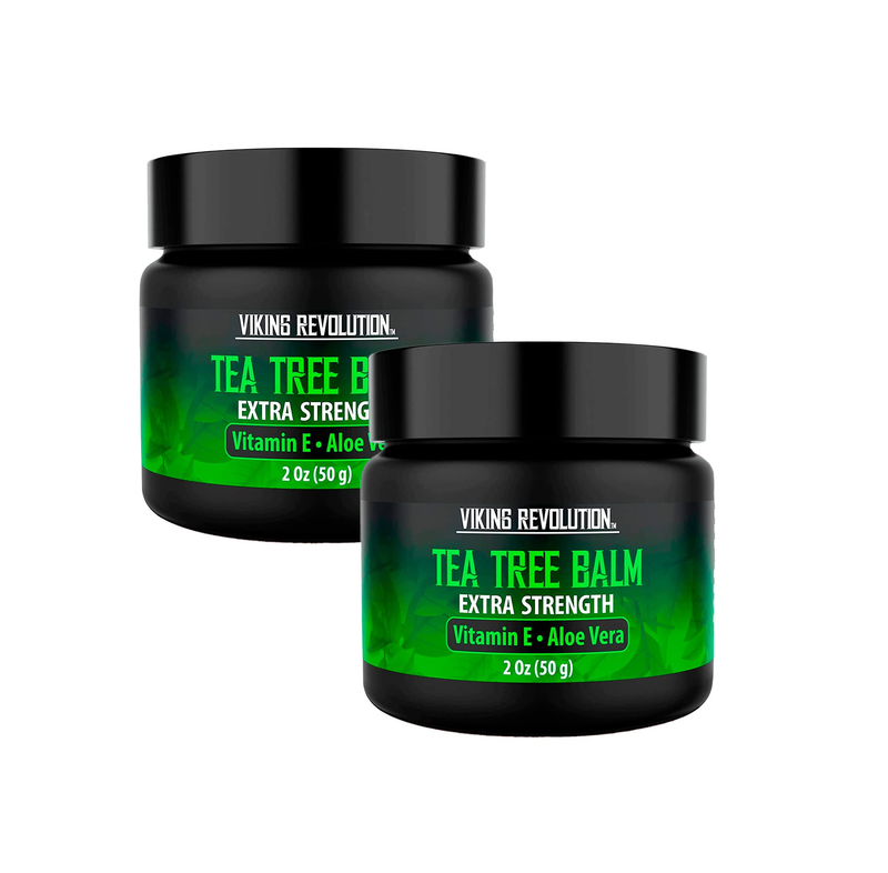 Viking Revolution Tea Tree Oil Cream Super Balm Athletes Foot Cream Perfect Treatment for Eczema Jock Itch Ringworm and Nail Treatment Also Soothes Itchy Scaly and Cracked Skin 2 Pack