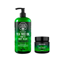 Tea Tree Kit for Men Tea Tree Oil Set with Body Wash & Balm  Helps Athlete's Foot Jock Itch Eczema & Body Odors Extra Strength