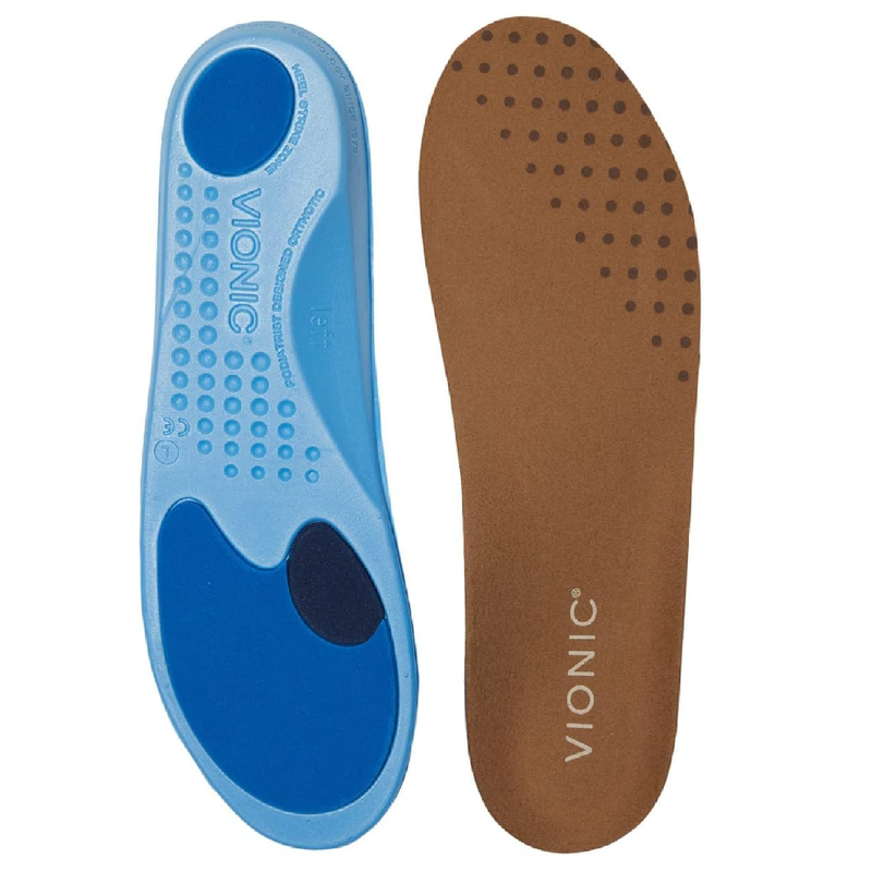 Vionic Relief Men's Full Length Orthotic Insoles Color Blue