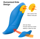 Kids Insoles for Over-Pronation Soft PU Foam Orthotics Relieve Plantar Fasciitis Flat Foot Child Inserts Gel Heel Cushion