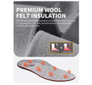 WALKHERO Wool Insoles - Fleece Arch Supports Inserts, Plantar Fasciitis Relief,