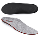 WALKHERO Wool Insoles - Fleece Arch Supports Inserts, Plantar Fasciitis Relief,