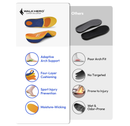 WalkHero Running Insoles - Plantar Fasciitis Insoles and Orthotic Arch Support Shoe Insoles