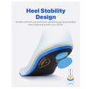Medium Arch Support Insoles (Over 220 lbs), Heavy Duty Plantar Fasciitis Insoles for Men & Women, Orthotic Insoles.