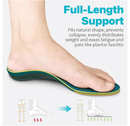 WalkHero Work Orthotic Inserts,220+lbs Plantar Fasciitis Insoles for Men Women,Arch Support Inserts for Heel Pain Relief,