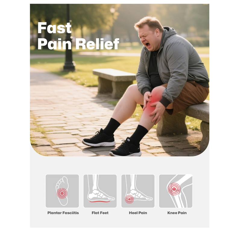Medium Arch Support Insoles (Over 220 lbs), Heavy Duty Plantar Fasciitis Insoles for Men & Women, Orthotic Insoles.