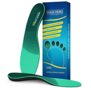 Walkhero Plantar Fasciitis Insoles - High Arch Support Inserts for Men and Women,