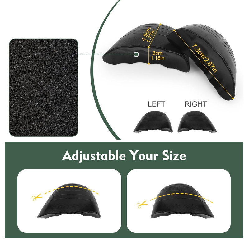 6 Pairs Shoe Filler Inserts for Women, Toe Cushion Fillers Make Shoes Fit, Heel Comfort Pads,