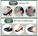 6 Pairs Shoe Filler Inserts for Women, Toe Cushion Fillers Make Shoes Fit, Heel Comfort Pads,
