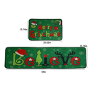 WDEHPBZ Christmas Kitchen Rugs Set of 2 Christmas Decoration, Winter Home Decor Low Christmas Kitchen Mat Non Skid Washable Profile Kitchen Rugs for Floor(16x59&16"x24")