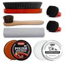 Black Brown Shoe Polish Kit Leather Boot Shoe Shine Kit Conditioner Cream Wax Care Clearner for Men Women