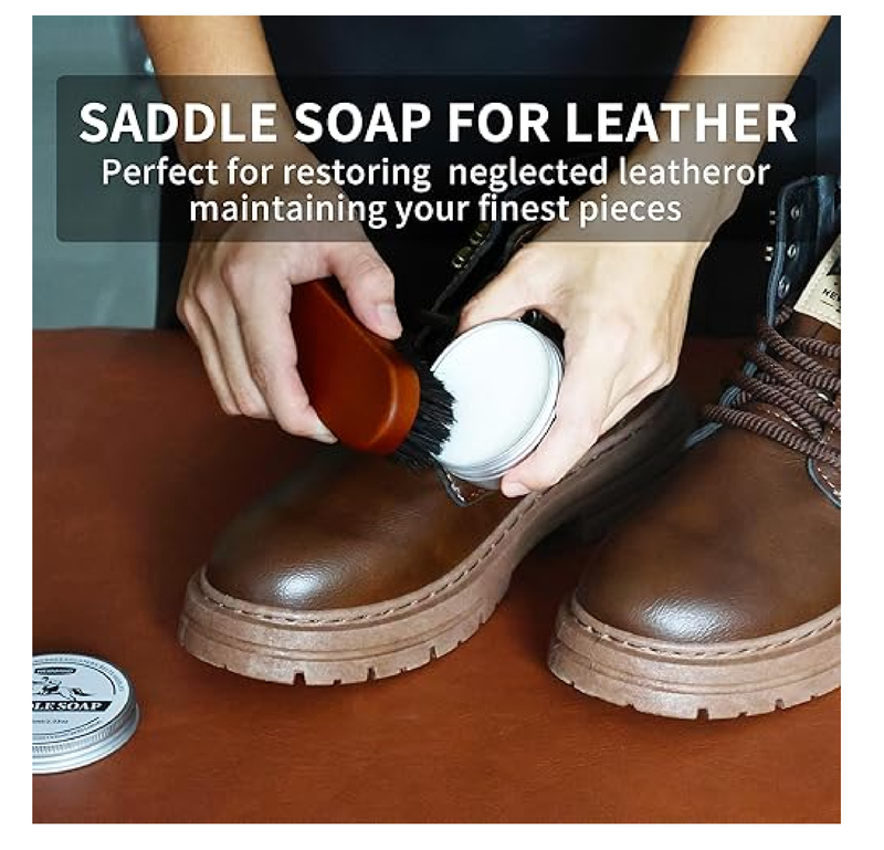 Black Brown Shoe Polish Kit Leather Boot Shoe Shine Kit Conditioner Cream Wax Care Clearner for Men Women