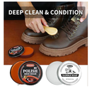 Black Brown Shoe Polish Kit Leather Boot Shoe Shine Kit Conditioner Cream Wax Care Clearner for Men Women