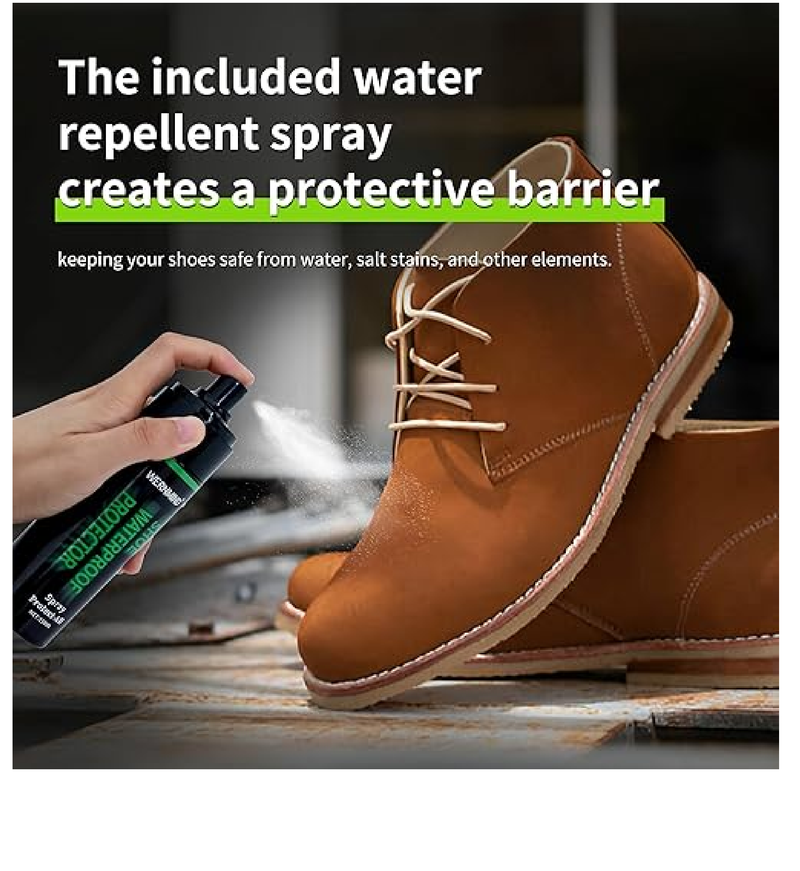 Suede Nubuck Boot Shoe Cleaner Kit Waterproof protecter Spray White Shoe Cleaning Kit For Sneakers Canvas Athletic Fabric