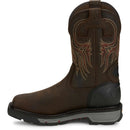 Justin Work Men's Driscoll 11" Waterproof Met Guard Steel Toe Boot - Mahogany (WK2112) - View 8