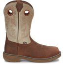 Justin Work Men's Rush 11" Waterproof Nano Comp Toe Boot - Rust (WK4338) - View 3