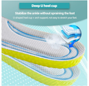 1 Pair Memory Foam Shoe Insoles, Prevent Foot Odor Shock Absorption Inserts Sports Insoles
