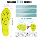 1 Pair Memory Foam Shoe Insoles, Prevent Foot Odor Shock Absorption Inserts Sports Insoles