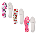 3 Pairs Shoe Insoles for Kids Memory Sponge Shoe Inserts Kids Heel Grips Soft and Breathable Child Size Insoles