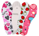 3 Pairs Shoe Insoles for Kids Memory Sponge Shoe Inserts Kids Heel Grips Soft and Breathable Child Size Insoles