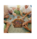 WOOD CITY Shut The Box Game Wooden for 2-6 Players Close The Box Math Game for Kids Adults with 16 Dice 6 Way Tabletop Quick Board Game for Family Friends 3+ Years Old in Classroom Party or Pub