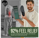 Premium Insoles for Men & Women – High Arch Plantar Fasciitis, Anti Fatigue, Heel Pain, Flat Feet & Overpronation