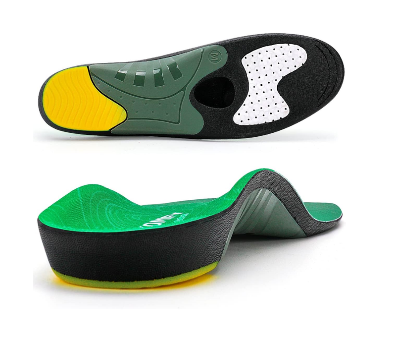 Walkomfy Heavy Duty Support Plantar Fasciitis Insoles Arch Support Orthotic Inserts for Big & Tall Men Women,