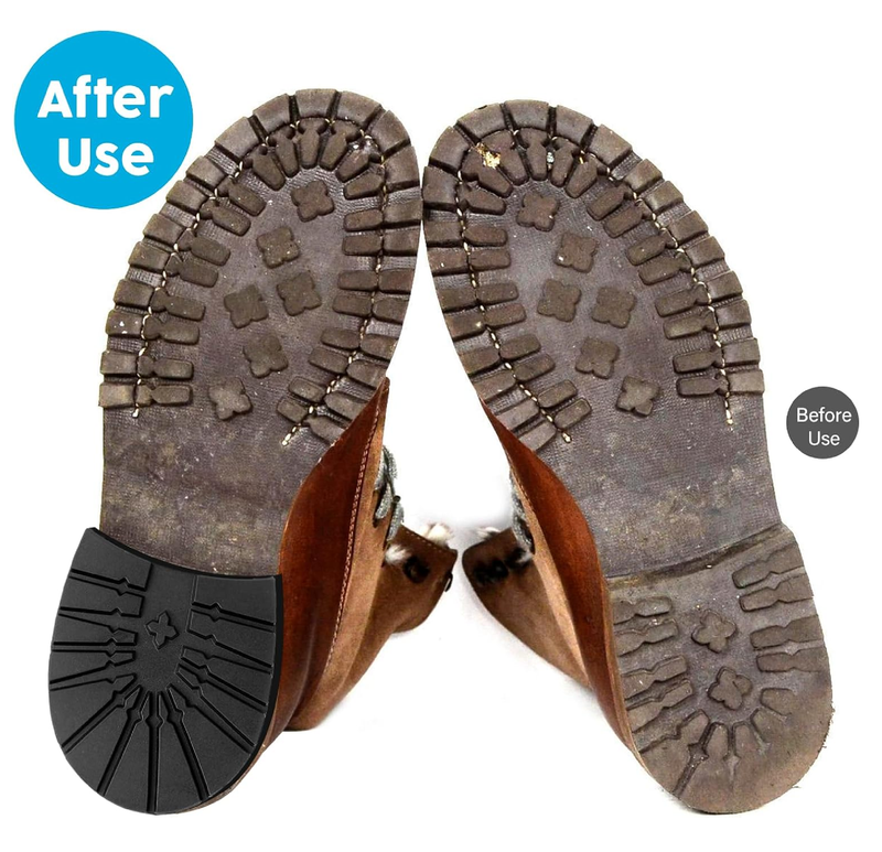 Watris Veiyi A Pair Boot Heel Replacement Pads, Non-Slip Shoe Sole Protector,