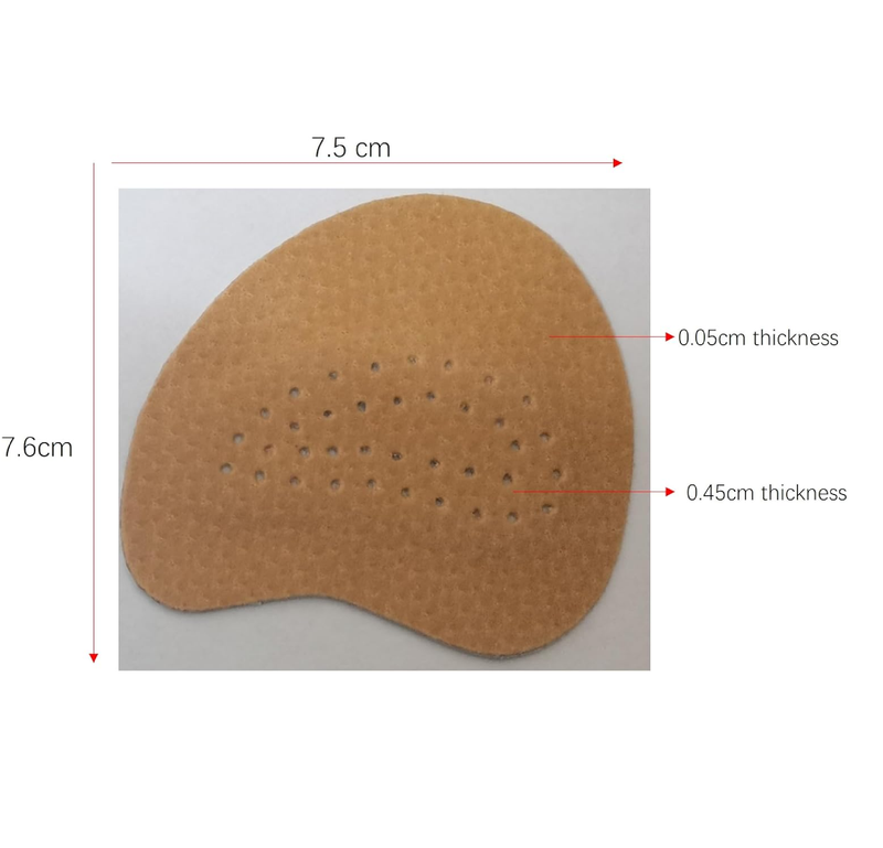 3 Pairs Leather Ball of Foot Cushions for Women, Non-Slip Comfort Foot Pads Shoe Foot Adhesive Protectors