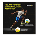 Running Sports Insoles Plantar Fasciitis - Welnove Athletic Inserts Arch Support for Flat Feet
