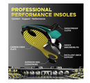Welnove Carbon Fiber Sports Insoles with Arch Support | Jump Higer & Run Faster Stabilize Better Athletic Insoles