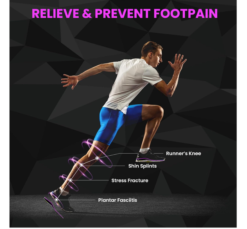 Welnove Running Insoles for Men & Women with Metatarsal Pad for Metatarsalgia,