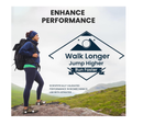 Hike Support Insoles - Welnove Carbon Fiber Insoles -Shoe Insert for Hiking Ourdoor Sport - Rigid Support for Turf Toe