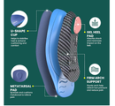Semi-Rigid Arch Support Inserts for Men Women - Welnove Work Boot Insole