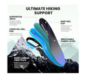 Hike Support Insoles - Welnove Carbon Fiber Insoles -Shoe Insert for Hiking Ourdoor Sport - Rigid Support for Turf Toe