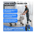 Work Boot Insoles Plantar Fasciitis - Welnove Heavy Duty Inserts for Pain Fatigue Relief, Standing All Day