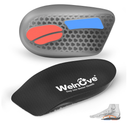 Plantar Fasciitis Heel Inserts for Heel Pain - Welnove 3/4 Shock-Absorbing Anti-Slip Gel Shoe Cushion Cups with Arch Support for Heel Spurs Flat Feet