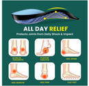 Welnove Plantar Fasciitis Insoles for Men Arch Supports Orthotics Inserts Relieve Flat Feet,
