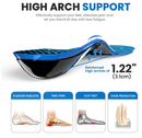 Plantar Fasciitis Arch Support Insoles - Welnove Heavy Duty High Arch Inserts Standing All Day, Fatigue Reduce - Orthotic Cushion for Foot Pain,