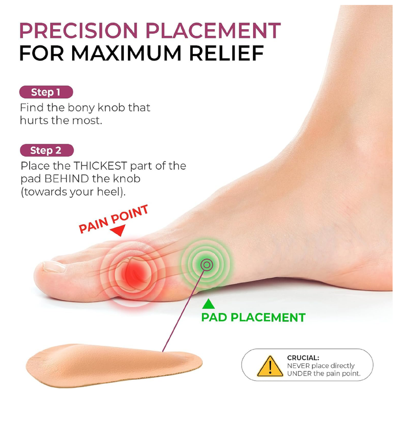 Welnove Metatarsal Pads for Women Men - 4 Pairs Leather Ball-of-Foot Cushions for Forefoot Support