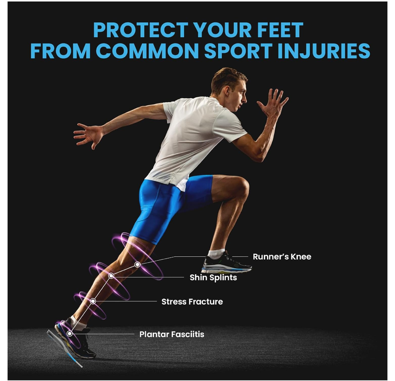 Welnove All Purpose Sports Insoles,Jump Higer & Run Faster & Stabilize Better Athletic Insoles for Running,